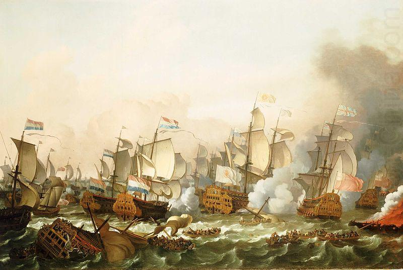 Ludolf Bakhuizen The Battle of Barfleur, 19 May 1692 china oil painting image